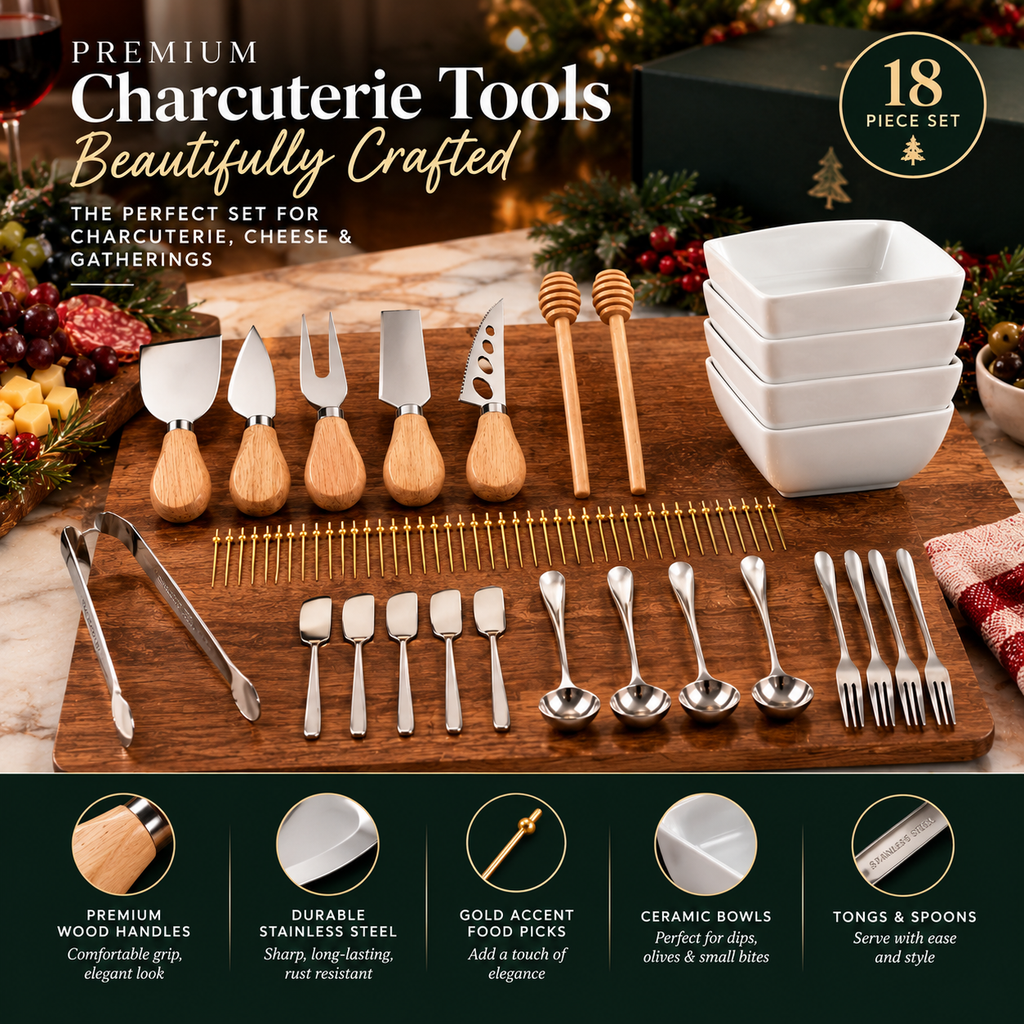 95-Piece Cheese Knife & Spreader Kit For Charcuterie