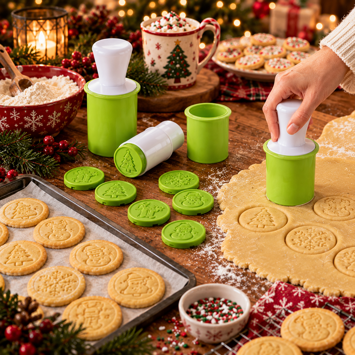 6-Piece Baking Christmas Cookie Cutter Set