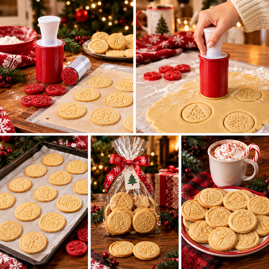 6-Piece Baking Christmas Cookie Cutter Set
